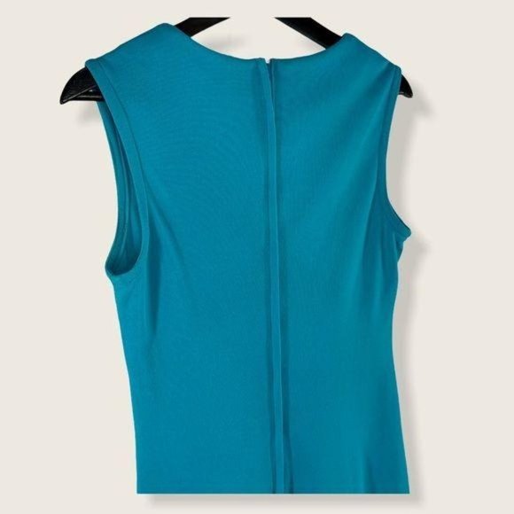 Vintage 60s Blue Full Length Casual House Dress Large - Picture 5 of 13